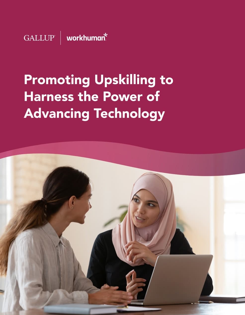 PDF cover image of Promoting Upskilling to Harness the Power of Advancing Technology Gallup report